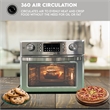 Pemberly Row 5-in-1 Air Fryer Convection Oven Pizza Oven Grill and Dehydrator