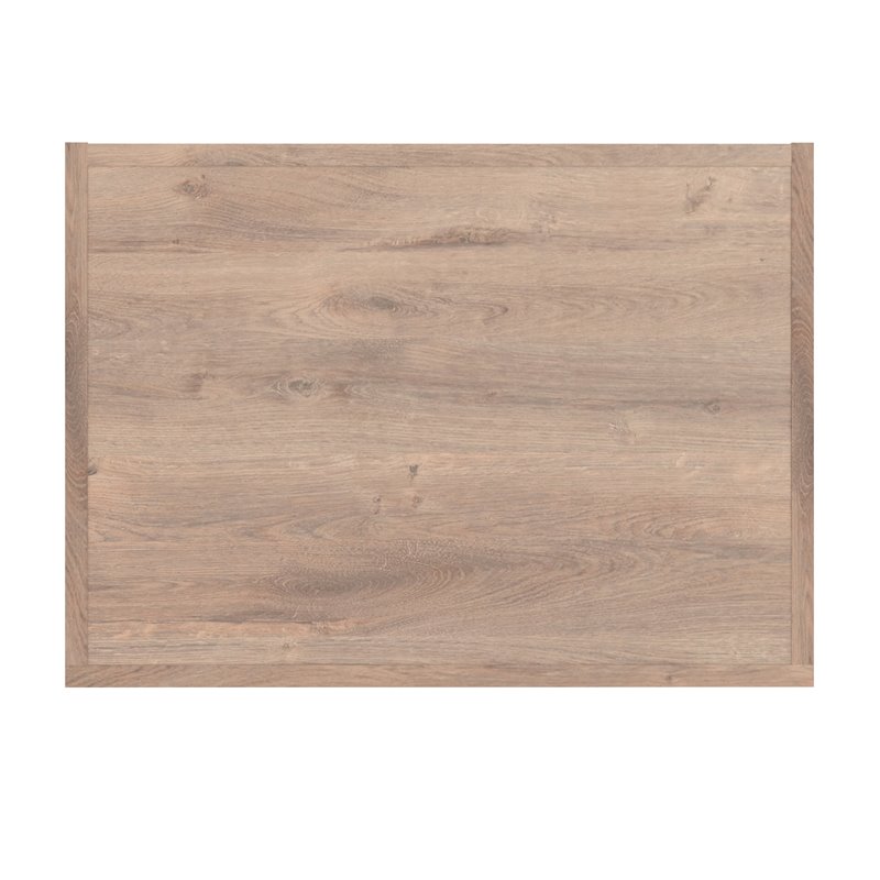 Pemberly Row 25W Closet Organizer with Drawers in Rustic Brown - Engineered Wood