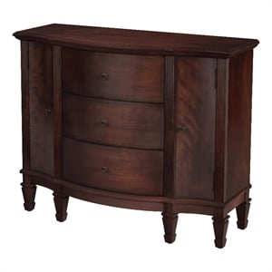 Pemberly Row Contemporary Cherry 3 Drawer 2 Drawer Accent Cabinet