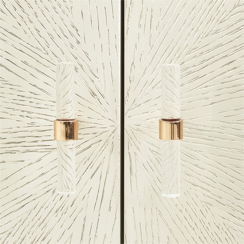 Pemberly Row Contemporary Transitional Sideboard in Champagne