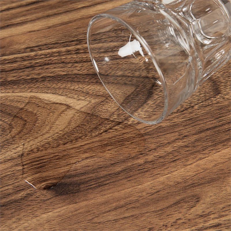 Pemberly Row Contemporary Engineered Wood Coffee Table in Brown