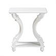 Pemberly Row Modern Classic and Traditional White Wood End Table
