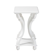 Pemberly Row Modern Classic and Traditional White Wood End Table