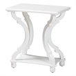 Pemberly Row Modern Classic and Traditional White Wood End Table