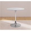 Pemberly Row Modern / Contemporary Chrome Counter Height Table