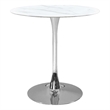 Pemberly Row Modern / Contemporary Chrome Counter Height Table