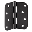 Pemberly Row Door Hinge 8-Hole 4-Inch Stainless Steel in Matte Black (3-Pack)