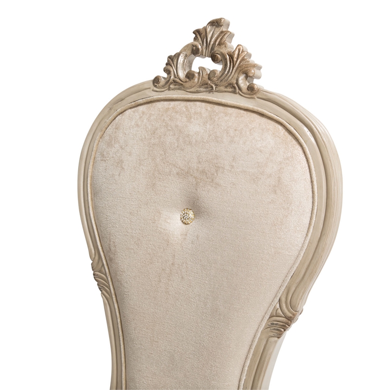 Pemberly Row Velvet Dining Side Chair - Set of 2 - Champagne