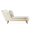 Pemberly Row Contemporary Transitional Chaise - Pearl/Caramel