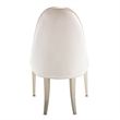 Pemberly Row Contemporary Velvet Dining Side Chair - Creamy Pearl