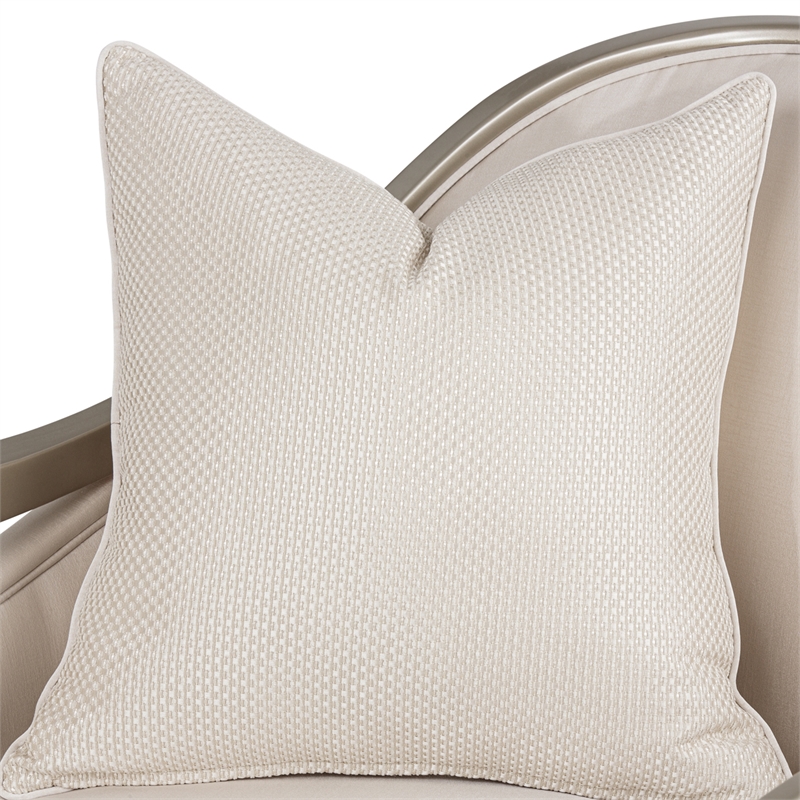 Pemberly Row Modern / Contemporary Accent Chair - Porcelain/Platinum