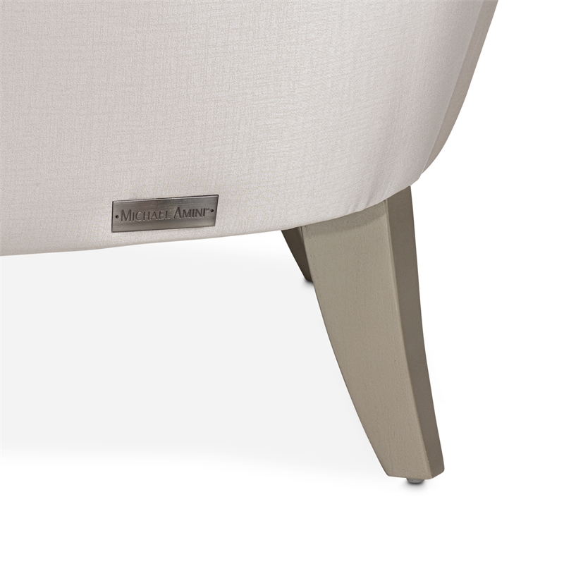 Pemberly Row Modern / Contemporary Accent Chair - Porcelain/Platinum