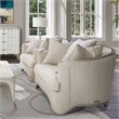 Pemberly Row Contemporary Chair and a Half - Champagne/Platinum