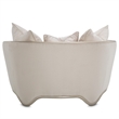 Pemberly Row Contemporary Chair and a Half - Champagne/Platinum