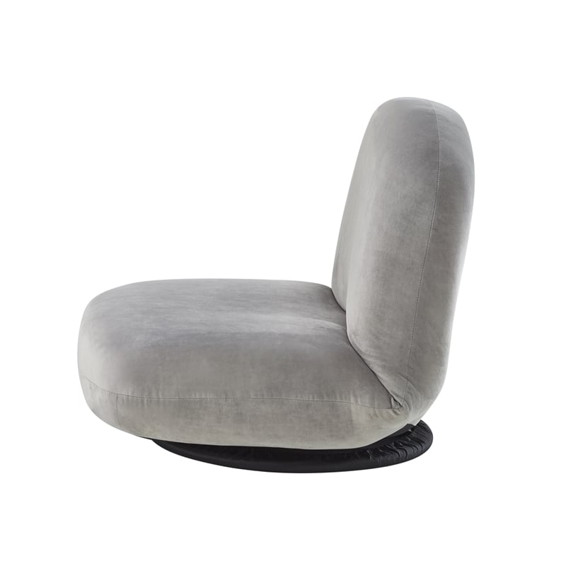 Pemberly Row Modern / Contemporary Plush Recliner/Floor Chair Gray