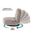 Pemberly Row Modern / Contemporary Plush Recliner/Floor Chair Gray