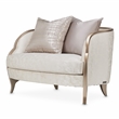Pemberly Row Contemporary Chair and Half - Cloud White/Chardonnay