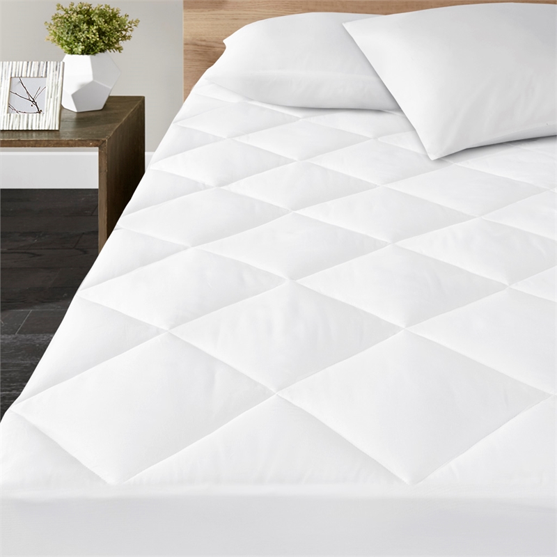 Pemberly Row 300 Thread Count Cotton Sateen Waterproof Mattress Pad