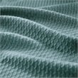Pemberly Row Modern / Contemporary Cotton Blanket in Teal Full/Queen