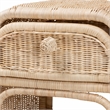 Pemberly Row Modern Bohemian Natural Brown Rattan 1-Drawer Nightstand