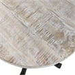 Pemberly Row Adjustable Vintage Table in Natural Driftwood/Aged Iron