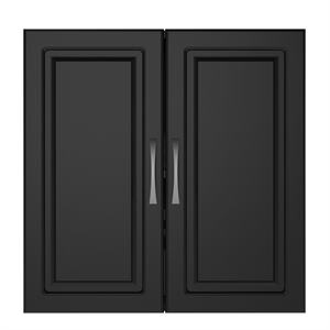 Pemberly Row Modern / Contemporary 24&quot Wall Cabinet in Black