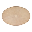 Pemberly Row Modern / Contemporary Oval Wood Coffee Table - Beige