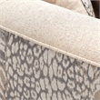 Pemberly Row Contemporary Transitional Loveseat in Opal  /  Gold