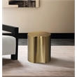 Pemberly Row Modern / Contemporary Dimple Gold Iron Metal End Table