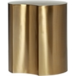 Pemberly Row Modern / Contemporary Dimple Gold Iron Metal End Table