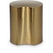 Pemberly Row Modern / Contemporary Dimple Gold Iron Metal End Table
