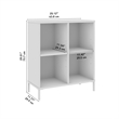 Pemberly Row Contemporary 4 Cube Organizer - Engineered Wood