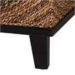 Pemberly Row Contemporary Bohemian Natural Seagrass Coffee Table