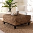 Pemberly Row Contemporary Bohemian Natural Seagrass Coffee Table
