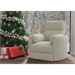 Pemberly Row Power Swivel Glider Recliner Two Pack in White