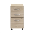 Pemberly Row 3 Drawer Mobile File Cabinet in Natural Elm - Engineered Wood