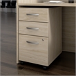 Pemberly Row 3 Drawer Mobile File Cabinet in Natural Elm - Engineered Wood