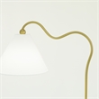 Pemberly Row Contemporary Regal Radiance Floor Metal & Brass Lamp