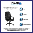 Pemberly Row Modern Executive Office Chair with High Back in Black