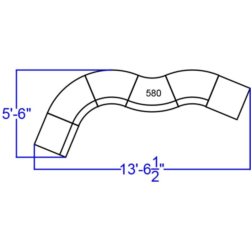 Pemberly Row Contemporary 6 Piece Reception Seating in Black