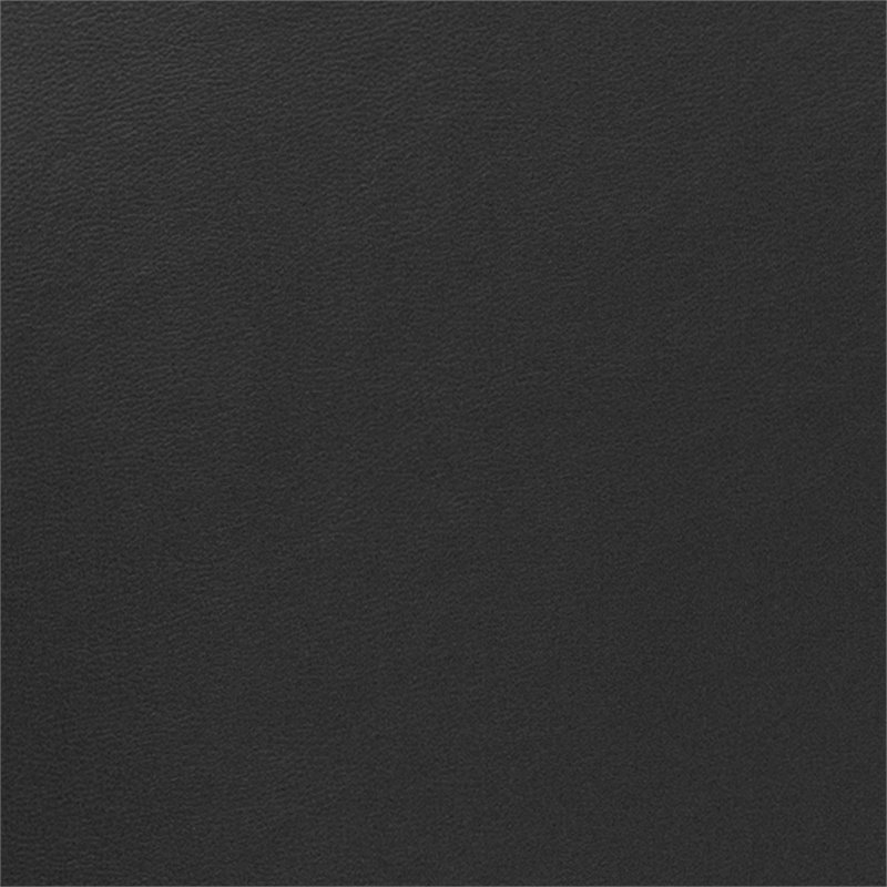 Pemberly Row Recliner and Ottoman with Mahogany Base in Black