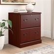 Pemberly Row Contemporary Lateral File Cabinet in Harvest Cherry
