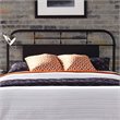Pemberly Row Contemporary Metal King Metal Headboard - Black