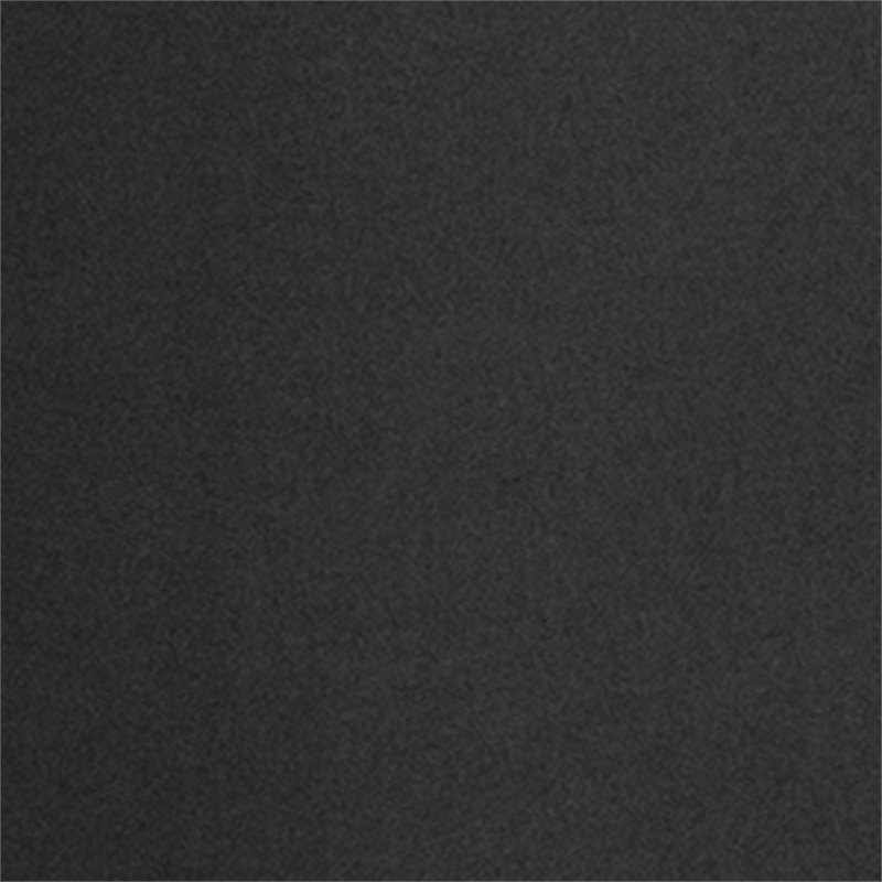 Pemberly Row Modern / Contemporary Round Pouf Ottoman in Black