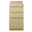 Pemberly RowD Mobile Pedestal 3-Drawer Filing Cabinet Box/Box/File in Beige