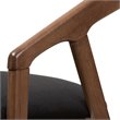 Pemberly Row Dining Side Chair in Black and Brown (Set of 2)