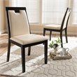 Pemberly Row Modern Faux Leather Dining Side Chair (Set of 2)