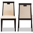 Pemberly Row Modern Faux Leather Dining Side Chair (Set of 2)