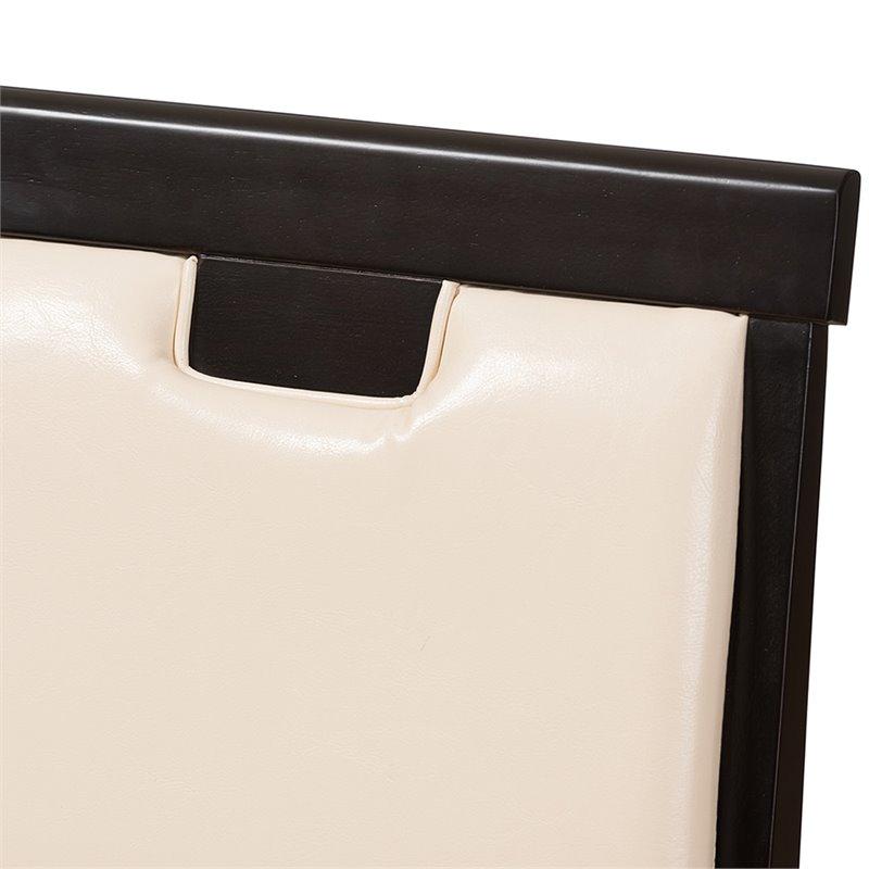 Pemberly Row Modern Faux Leather Dining Side Chair (Set of 2)