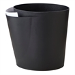 Pemberly Row Modern Deskside Recycling and Trash Can 9929BL Black